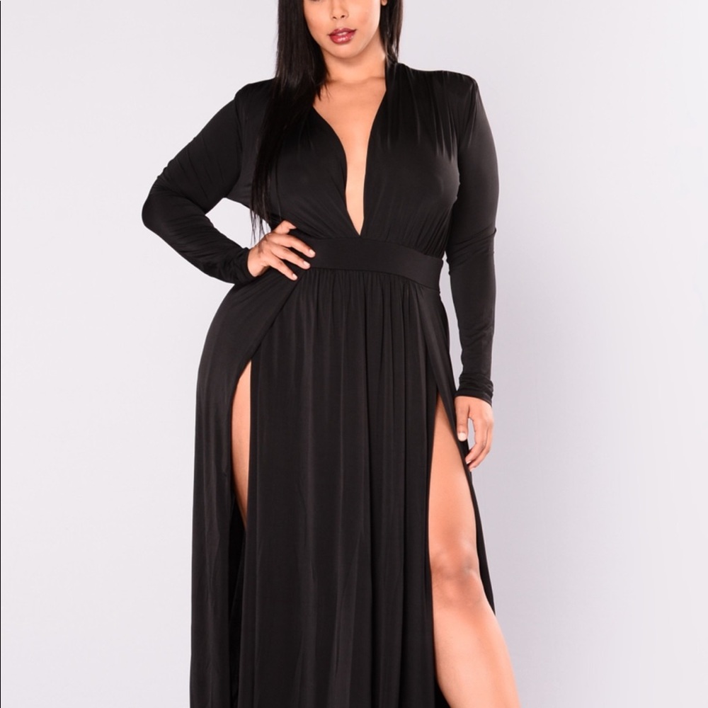 Stretch maxi party dress
